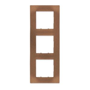 Siemens Plaque Triple M&eacute;tal Marron DELTA VIVA