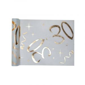 Santex 6158-30-30, Chemin de Table Anniversaire Age Or 30 Ans