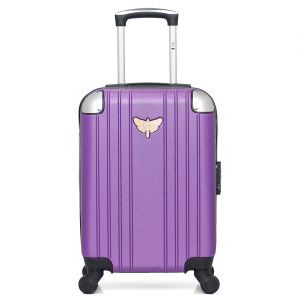 Valise Cabine 4 roues simples Amelie A 50 cm violette
