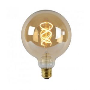 Lucide Ampoule E27 LED - 5W - 260lm - 2200K D12,5 cm - Ambre filament - Dimmable