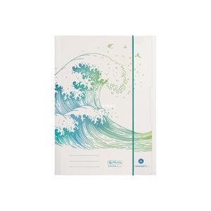 Herlitz Chemise à rabats GREENline Vague, A4 - Lot de 5