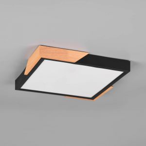 Reality Leuchten Plafonnier LED Meta, 31,5x31,5 cm, 3 000 K, noir