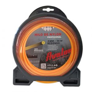 Avalon Fil Rond en Nylon Universel pour débroussailleuse et Tondeuse (3 mm x 56 m)
