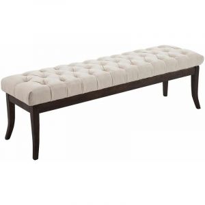 CLP Banc Ramses tissu antique sombre beige 150 cm