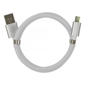 AC-Déco Câble Magnétique USB Type-C "Charge & Synchronisation" 100cm Blanc