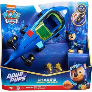 Coffret pour Pat Patrouille Sous Marin Requin Avec Chien Chase 23 cm Set Collection Mer 1 Carte tigre Vehicule Figurine