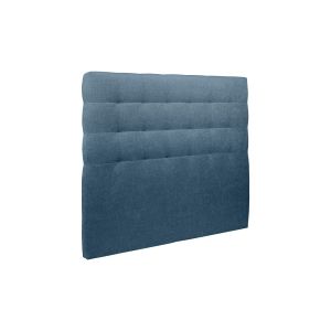 Tete de lit Capitonnée Tissu Bleu L 180 cm - Ep 10 cm rembourré