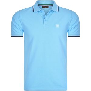 Cappuccino Italia Polo Applique Pique Bleu