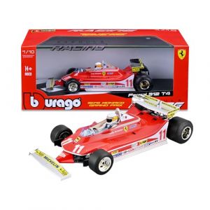Image de Bburago Ferrari 312 T4 Short Tail GP Monaco 1979#11 Jody Scheckter, Voiture Miniature 1:18, r&eacute;plique Historique avec Pilote et livr&eacute;e Monaco, sous Licence Ferrari, &acirc;ge 14+ Ans