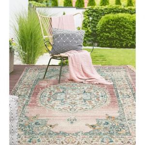 Tapis Moderne Extra Doux - Salsa Outdoor - Rose - 140x200 cm - Rectangle - Extérieur- THE CARPET