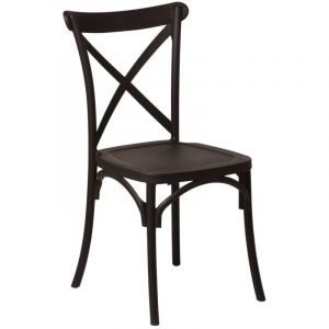 Lot de 4 chaises de salle à manger empilables Otax SKLUM Noir 91 cm
