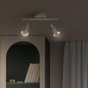 Ledvance LED SPOT GU10 2 x 3,4W, 460lm, wei&szlig;, 2.700K Farbtemperatur, warmwei&szlig;e Lichtfarbe, zeitloses Design, austauschbare LED-Lampe, ideal f&uuml;r