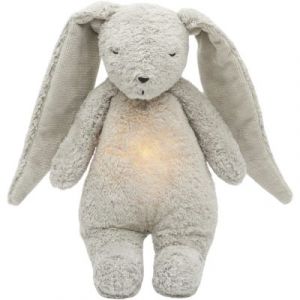 Moonie The Humming Friend 2.0 Organic Grey doudou avec mélodie 1 pcs