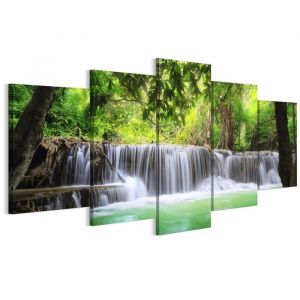 Tableau sur toile, Peinture sur 5 toiles &ndash; 100 x 50 cm, Motif &eacute;clectique