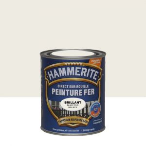 Hammerite Peinture fer Direct sur Rouille Brillant Blanc Pur 0,75 L