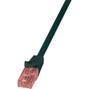 Logilink CQ2013U - C&acirc;ble r&eacute;seau RJ45 CAT6 U/UTP noir 0,25m