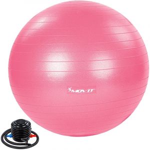 Image de Balle de gymnastique dynamic ball avec pompe, charge maximale jusqu'&agrave; 500kg, anti-&eacute;clatement, balle de fitness, balle-si&egrave;ge, balle de yoga, balle