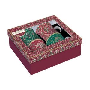 Easy life Coffret 4 mugs en porcelaine eclectic chic multicolore