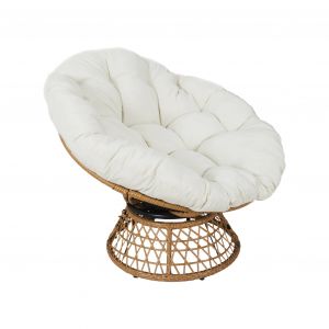 Fauteuil papasan polyrotin rotatif loveuse outdoor/indoor &Oslash;96cm