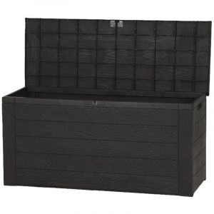 Spetebo - Boîte à coussins de jardin en aspect bois woody