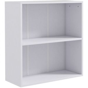 Homcom Bibliothèque cube - cube de rangement 2 compartiments - dim. 60 x 24 x 63 cm - blanc