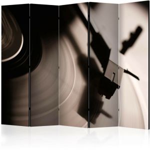 Artgeist Paravent 5 Volets "Gramophone & Vinyl Record" 172x225cm