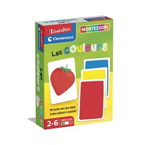 Clementoni Les Couleurs - Montessori - Jeu Educatif - Association des Cartes Objet avec Cartes Couleur pour Apprentissage - Pour Enfants de 2 à 6 Ans