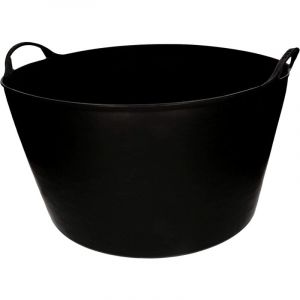 Kotarbau - Panier de jardin flexible et universel en caoutchouc avec poignées de transport Noir 55 l