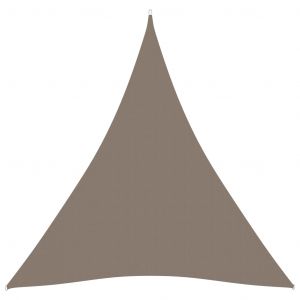 VidaXL Voile de parasol Tissu Oxford triangulaire 4,5x4,5x4,5 m Taupe