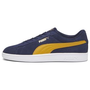 Puma Unisex Adults' Fashion Shoes SMASH 3.0 Trainers & Sneakers NAVY-AMBER GOLD WHITE, 39