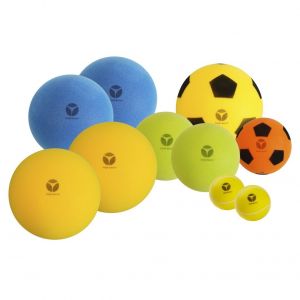 Ballon en mousse souple Tanga sports Mix (x10)