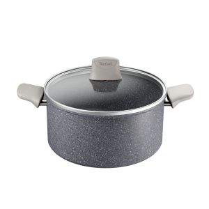 Tefal Faitout 4,9L 24cm Aluminium Rev&ecirc;tement Anti-adh&eacute;sif Tous Feux Dont Induction Avec Couvercle Fresh Mood