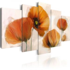 Image de Décoshop26 Tableau toile de décoration motif Coquelicots artistiques 200x100cm DEC110051/2