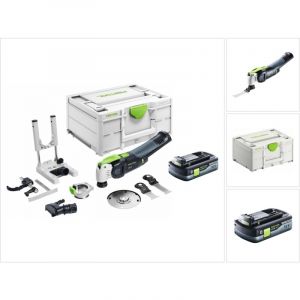 Festool Estool VECTURO OSC 18 E-Basic Set Outil oscillant sans fil 18V Starlock Max Brushless + 1x Batterie 4,0Ah + Coffret +