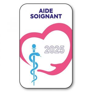 Autocollant Sticker - Vignette Caducée 2023 pour Pare Brise en Vitrophanie - V1 Aide Soignant
