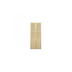 Portes De Placard Demi-persiennées Pliantes 61 Cm