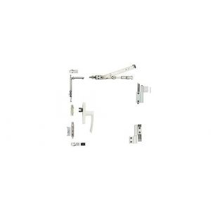 Fapim Kit oscillo-battant Galicube 1 V à crémone Gea - Compas moyen 562 à 1200 mm - argenté - 1330BF_G6