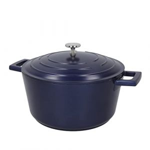 Image de Master class Cocotte 4L en fonte d'aluminium bleu 33 x 24.8 x 17.5