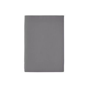 Essix ITC Drap Plat, Percale de Coton, Basalte, 180x290 cm