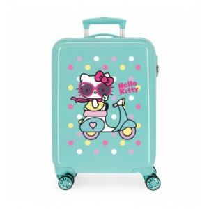 Sanrio Joumma Bags. Girl Gang Turquoise Hard Cabin Suitcase -38x5