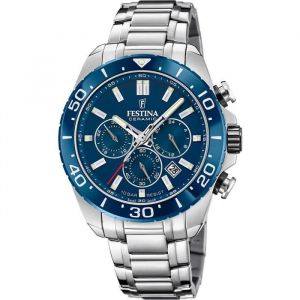 Festina Herrenuhr Chrono silber - edelstahl Herrenuhren 1 ct (315.09 &euro; / 1 ct)