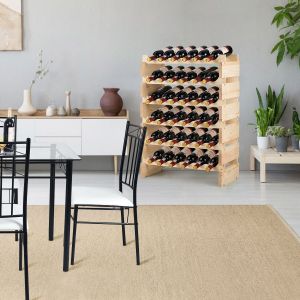 Coast Wine Rack 36 Bottles Large Capacity Wooden Wine Rack - 63 x 28 x 85 cm
