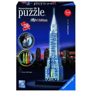 Ravensburger Puzzle 3D avec Led Chrysler Building 216 pi&egrave;ces