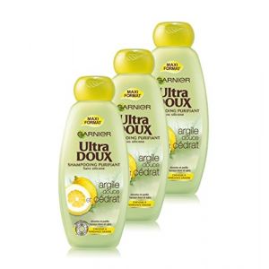 Garnier Ultra Doux - Shampooing purifiant argile douce et cédrat