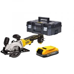 Dewalt DCS571E1T Scie circulaire (115mm/18V/1x1,7Ah PowerStack) sans chargeur, Tstak