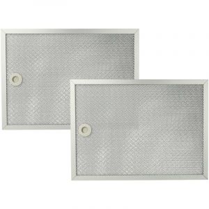 Vhbw 2x Filtre anti-graisse compatible avec AEG 8060D-M, 8090D-M hotte de cuisine - 31,7 x 23,25 x 0,9 cm, métal