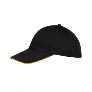 SOLS - Casquette de baseball BUFFALO - Unisexe (Taille unique) (Noir/jaune) - UTPC372
