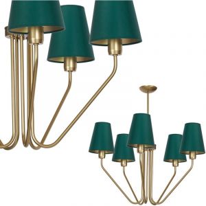 Suspension avec tige VICTORIA 5xE27/60W/230V vert