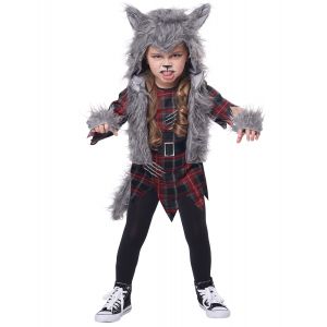 Déguisement loup garou gris fille Taille: M 3 4 ans (101cm)