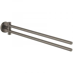 Grohe Essentials porte-serviettes, hard graphite brossé (40371AL1)